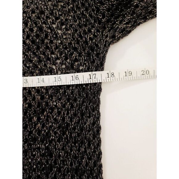 Jeanne Pierre Black & Gold Sweater Small - Picture 5 of 6